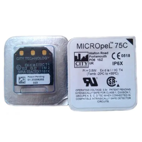 Kota Mikro Mudah Terbakar Gas Sensor 0 ~ 100% Lel Micropel 75C