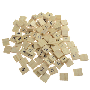 diy manualidades minúsculas decorativo personalizado carta azulejos 100 pieza nueva en blanco <span class=keywords><strong>de</strong></span> madera, azulejos scrabble - Product Image 5