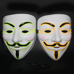 Halloween EL Wire Glowing <strong>Mask</strong> Luminous LED Light up <strong>Cool</strong> <strong>Masks</strong> for Christmas Cosplay Birthday - Product Image 4