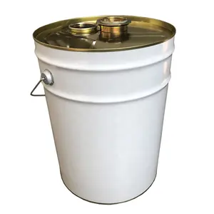 Seau en acier métallique approuvé par l'ONU 5 gallons 20 litres seau à huile pour peinture chimique Seaux avec couvercle