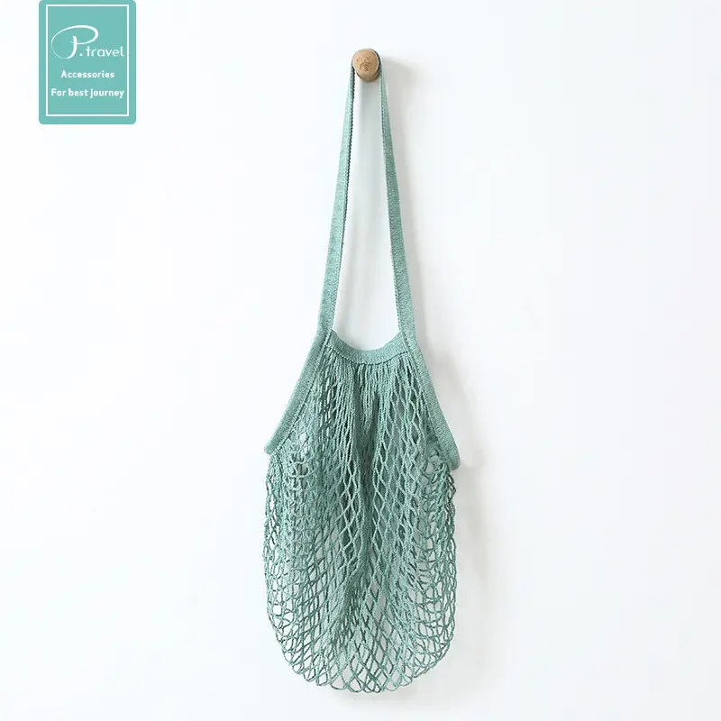 Cheap Large Reusable Organic Cotton Tote Mesh Shopping String Net bag Shopping Tote Net String Bag