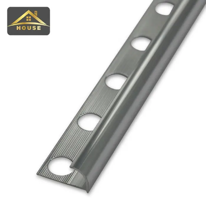 Metal Tiles Strip Aluminum Tile Trim Outside Corner Bead Metal Strip With Holes