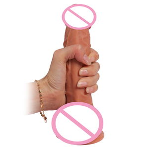Adulte <span class=keywords><strong>Sex</strong></span> Toy Produit Double Couche Épaisseur Médical Silicone Liquide Réaliste Grand Pénis Gode Avec <span class=keywords><strong>Fort</strong></span> Sucker pour Femme - Product Image 3