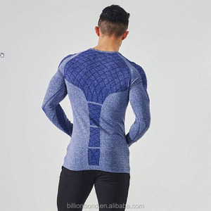 Personalizada natural elástico ropa de fitness <span class=keywords><strong>sin</strong></span> costura de los hombres de impresión t <span class=keywords><strong>camisa</strong></span> - Product Image 2