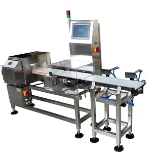 Combinato metal detector per la linea di confezionamento in linea checkweigher controllare bilancia peso della macchina