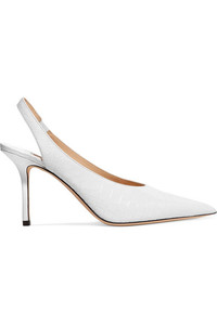 Scarpe da <span class=keywords><strong>donna</strong></span> con tacco alto a <span class=keywords><strong>spillo</strong></span> a punta in pelle di coccodrillo nuovo arrivo scarpe con Slingback - Product Image 2