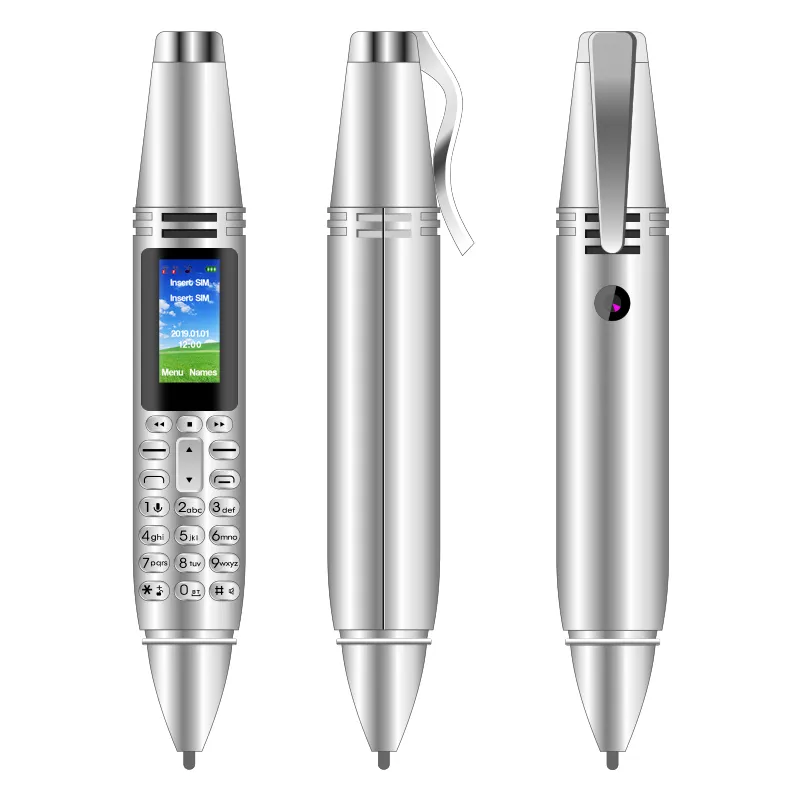 Factory OEM /ODM Unlock Cell Phone Dual SIM Card GSM Pen Shaped Mobile Phone