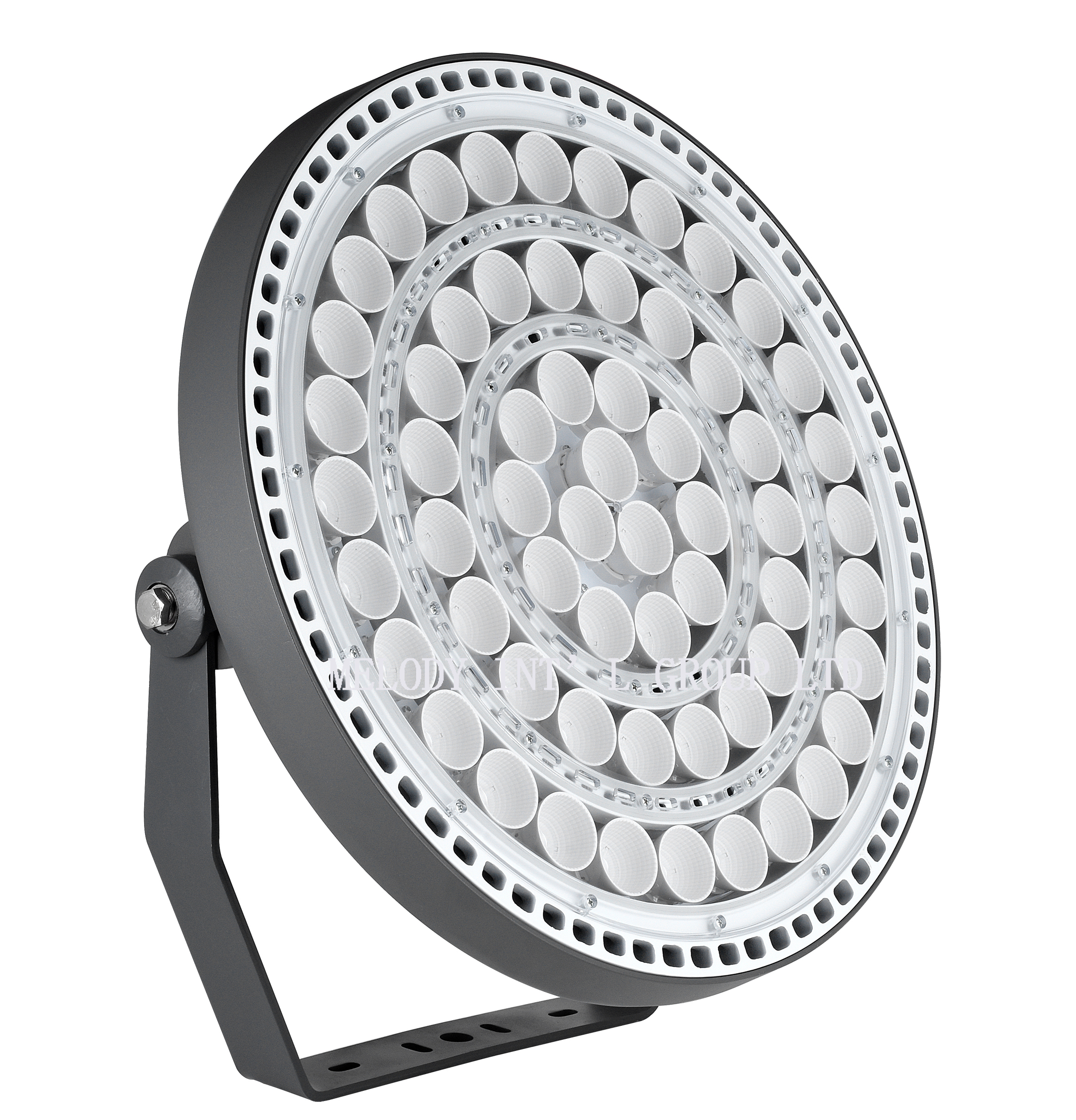 Эксклюзивные круглые 360W 240W 150W Светодиодный прожектор запатентованная 360 Вт СИД прожекторное освещение 360W вело высокий свет залива 110V 277v 347v 480v 380V