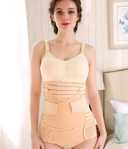 Malla elástica de tejido transpirable <span class=keywords><strong>3</strong></span> en 1 faja abdominal postparto ajustable - Product Image 2