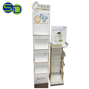 ชั้นวางโชว์ยาทาเล็บสีสันสดใส ทำจากกระดาษแข็งและพลาสติกใส สำหรับวางลิปสติกและยาทาเล็บ - Product Image 4