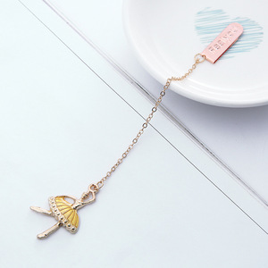 Goud Beplating Ballerina Meisje Hanger Bladwijzers Accessoires Met Lange Metalen Ketting Groothandel Mode Bladwijzer Custom Voor Boekenliefhebber - Product Image 5
