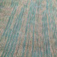 Tissu plissé vert clair, tissu à impression métallique pour robe en stock