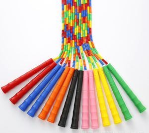 Yeni Tasarım Uzun Saplı hızlı atlama ipi Boncuklu Segmentli Atlama Ipi Çocuklar Için - Product Image 2