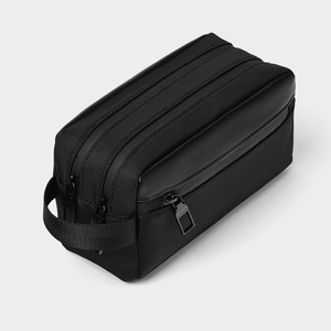 Offre Spéciale noir sac <span class=keywords><strong>de</strong></span> maquillage <span class=keywords><strong>vanity</strong></span> case logo personnalisé sac <span class=keywords><strong>de</strong></span> <span class=keywords><strong>toilette</strong></span> hommes sac cosmétique - Product Image 3