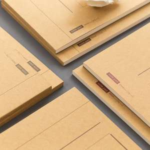 Marrón Memo nota Pad 70 hojas en blanco de papel Kraft cuaderno nota libro - Product Image 3