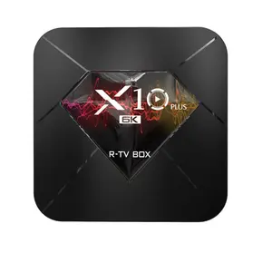 新製品6KAndroid9.0 X10 PLUSテレビボックスAllwinner H6 4GB 32GBインターネットTVボックス