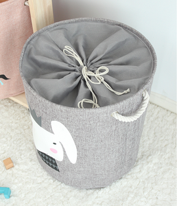 <span class=keywords><strong>Panier</strong></span> de rangement décoratif en toile tissé pour chambre d'enfant - Product Image 4