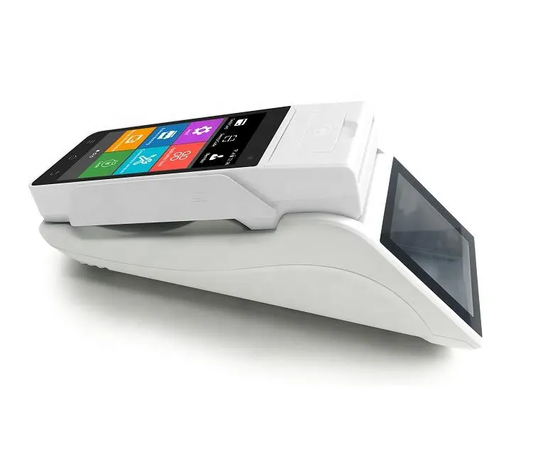 POSプリンター付きPOS AndroidシステムZ90 POSタッチスクリーンバブルティーショップ/プリンター付きバスチケットでの使用