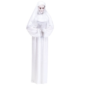Disfraz de madre superior para mujer, disfraz de <span class=keywords><strong>Monja</strong></span> Blanca - Product Image 1