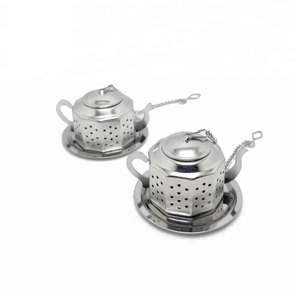 Promotional Food-Grade Stainless Steel Teapot-Shaped <strong>Tea</strong> <strong>Infuser</strong> <strong>for</strong> <strong>Tea</strong> Lovers with Comfortable Chain Metal <strong>Infuser</strong> - Product Image 2
