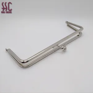 High quality metal clutch purse frame metal hinged purse frame for lady bag