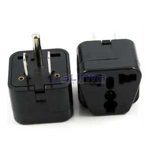 AU UK EU to US USA Plug Travel Converter Adapter Socket Universal