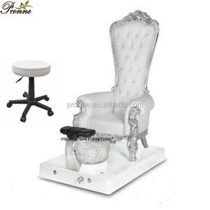 Muebles de spa 2025 pronne, silla de spa de princesa completa blanca, pedicura con taburete gratis - Product Image 1