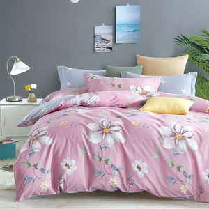 KOSMOS de flor de algodón diseño impreso cómodo Suave 4 unids cama <span class=keywords><strong>funda</strong></span> nórdica para casa - Product Image 5