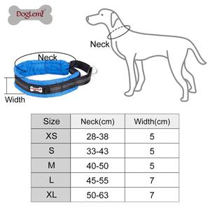 Collar de entrenamiento de nailon para perros, cadena de estrangulación Martingale acolchada suave de liberación rápida, Collar de perro grande, cintas, luces LED, sin goma - Product Image 5