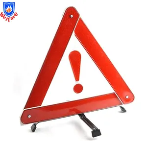 Chaleco de seguridad de emergencia reflectante con señal de advertencia triangular para coche