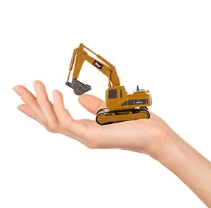 TOP Race 4 ช่องสัญญาณรีโมทคอนโทรล Excavator 1: 64 Scale MINI ของเล่นก่อสร้าง Series