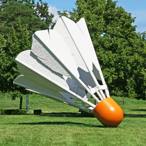 <span class=keywords><strong>Arte</strong></span> moderno, gran jardín de acero inoxidable bádminton escultura - Product Image 4