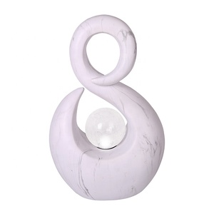 piedra esculturas de mármol amor estatua blanca con energía solar <span class=keywords><strong>san</strong></span> valentín Decoración Luz para la decoración del jardín - Product Image 3