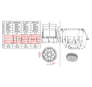 Séries 66YS,Raccord inox décolletés mécano-soudés, coupelle emboutie, pour thermoplongeurs - Product Image 2