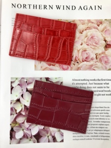 Porte-cartes pour hommes, en cuir personnalisé avec motif gaufré au croco - Product Image 6