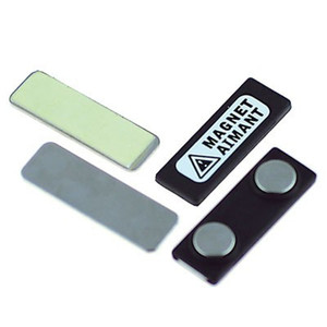 Métal fait sur commande blanc badges nominatifs étiquettes - Product Image 2