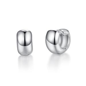 LUOTEEMI Rhodium Plating Small Fashion <strong>Clip</strong> <strong>on</strong> <strong>Earrings</strong> Women Daily Brass Jewelry for <strong>Girls</strong> - Product Image 1