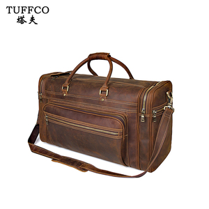 Alta calidad multifuncional moda Vintage más grande para hombre de cuero de Caballo Loco bolso de viaje - Product Image 1