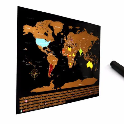 Индивидуальная скретч-карта мира, большой шарф с картой мира с высоким качеством