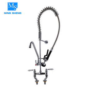 Fácil <span class=keywords><strong>de</strong></span> instalar comercial dual manijas <span class=keywords><strong>muebles</strong></span> cabeza <span class=keywords><strong>de</strong></span> latón retirada grifo <span class=keywords><strong>de</strong></span> <span class=keywords><strong>cocina</strong></span> grifería en línea - Product Image 1