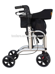 TONIA Aluminum Rollator Walker and Disability <strong>Walking</strong> <strong>Aid</strong> <strong>with</strong> <strong>Seat</strong> for Elderly TRA08A - Product Image 2