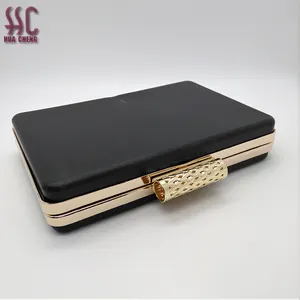 Hot selling l 18*12.5cm ightgold handbag box clutch frame bag hardware