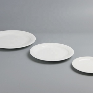 Hecho <span class=keywords><strong>en</strong></span> china a granel barato marfil blanco tamaño de gres platos de cena para <span class=keywords><strong>restaurante</strong></span> - Product Image 3