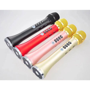 Micrófono de <span class=keywords><strong>Karaoke</strong></span> 20 vatios fuerte BT altavoz inalámbrico familia KTV 2019 nuevo diseño de suministro de fábrica L698DSP - Product Image 4