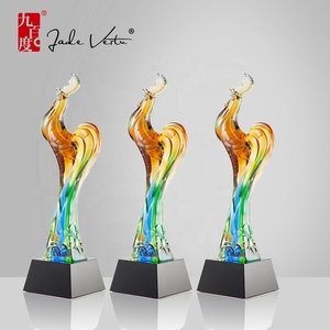 Trophée en cristal avec logo sculpté, prix de badminton, zodiaque chinois, coq, trophée patate de Verre, prix pour cérémonie, <span class=keywords><strong>pas</strong></span> <span class=keywords><strong>cher</strong></span> - Product Image 1