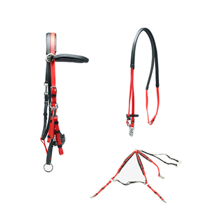 Il Set di briglie in Nylon regolabile all'ingrosso include selle in PVC con cavezze di resistenza australiana da corsa <span class=keywords><strong>accessori</strong></span> inglesi - Product Image 5