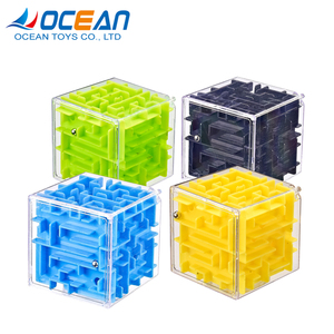 3D Cube puzzle juego plástico rodando Bola de mármol juguete niños Juego de <span class=keywords><strong>laberintos</strong></span> - Product Image 1