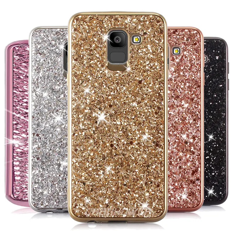 Fashion Bling Glitter Soft TPU case for Samsung s9 s8 note 8 9 A7 2018 silicone case for Samsung s10 s10 lite s10 plus cover