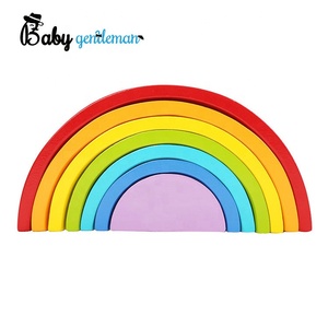 Top mode éducatifs en <span class=keywords><strong>bois</strong></span> <span class=keywords><strong>arc</strong></span> stacking <span class=keywords><strong>jouet</strong></span> pour bébé Z13157D - Product Image 2
