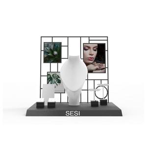 <span class=keywords><strong>SESI</strong></span> earrings for jewelry ring necklace display stand with lacquer painting - Product Image 1